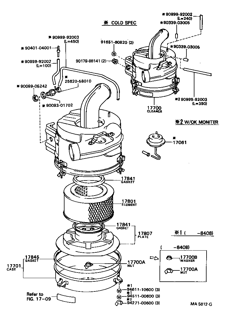 17700-68101 CLEANER ASSY, AIR product image