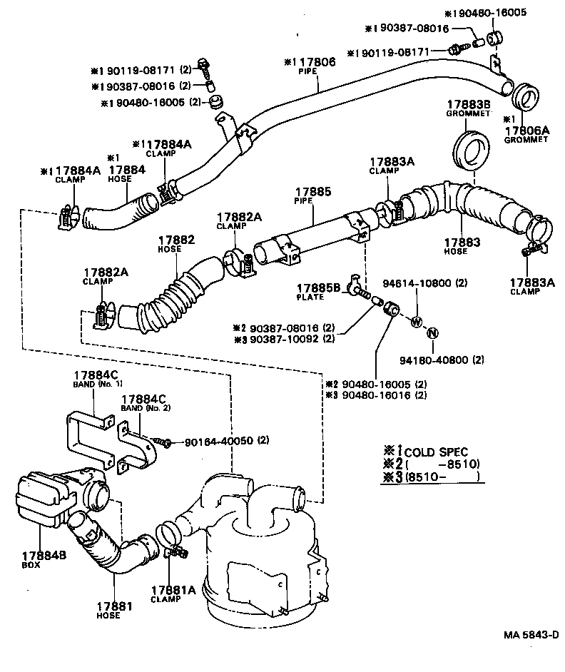 17700-68101 CLEANER ASSY, AIR product image