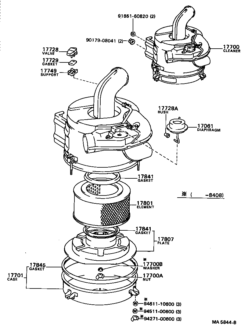 17700-68101 CLEANER ASSY, AIR product image