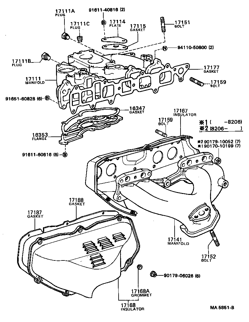 17111-68041 MANIFOLD, INTAKE product image