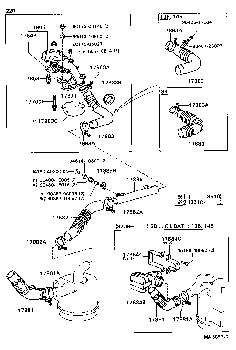 17700-58190 CLEANER ASSY, AIR product image