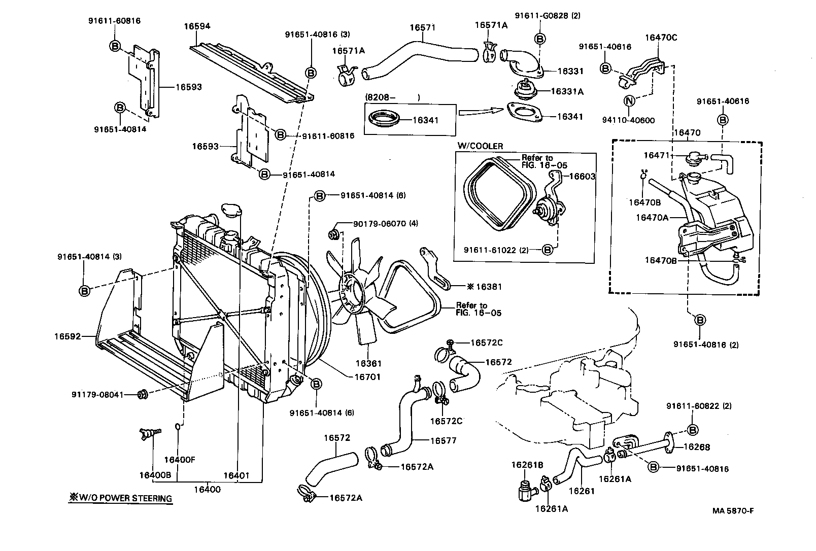 16381-17040 BAR, FAN BELT ADJUSTING product image