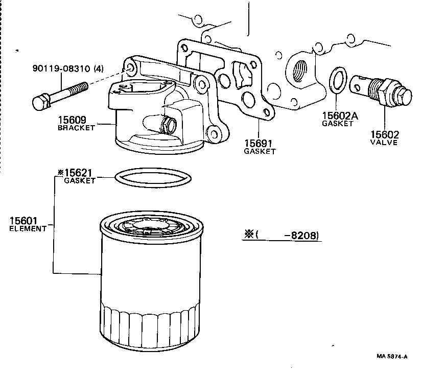 90301-19005 RING, O, NO.1(FOR OIL FILTER) product image