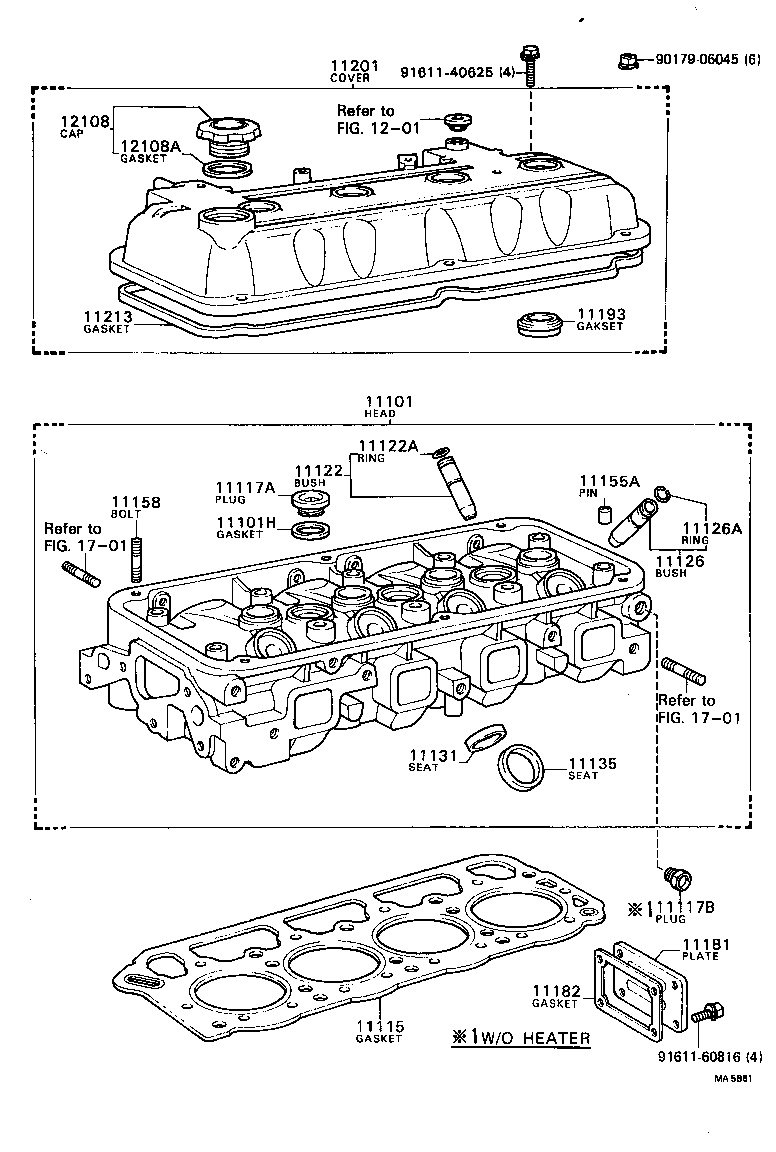 11101-39177 HEAD SUB-ASSY, CYLINDER product image