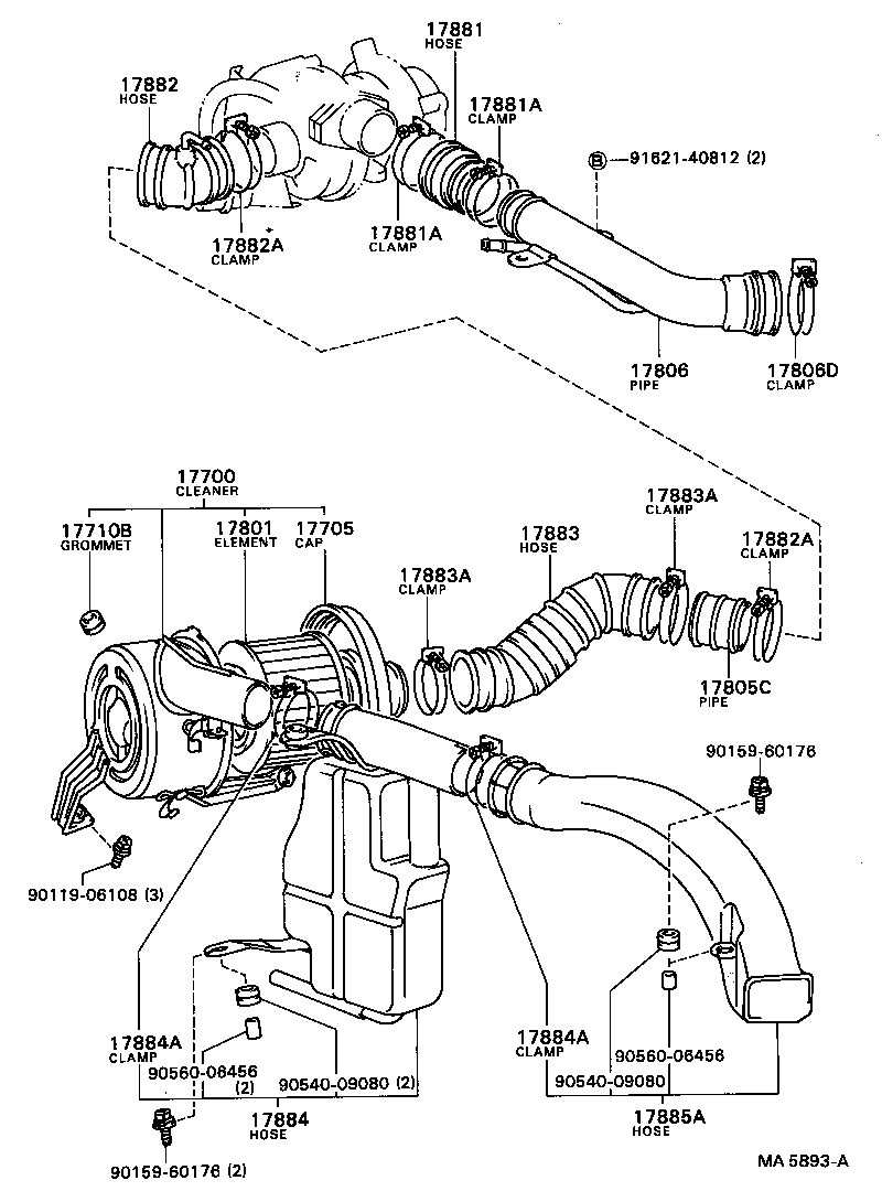 17700-34650 CLEANER ASSY, AIR product image
