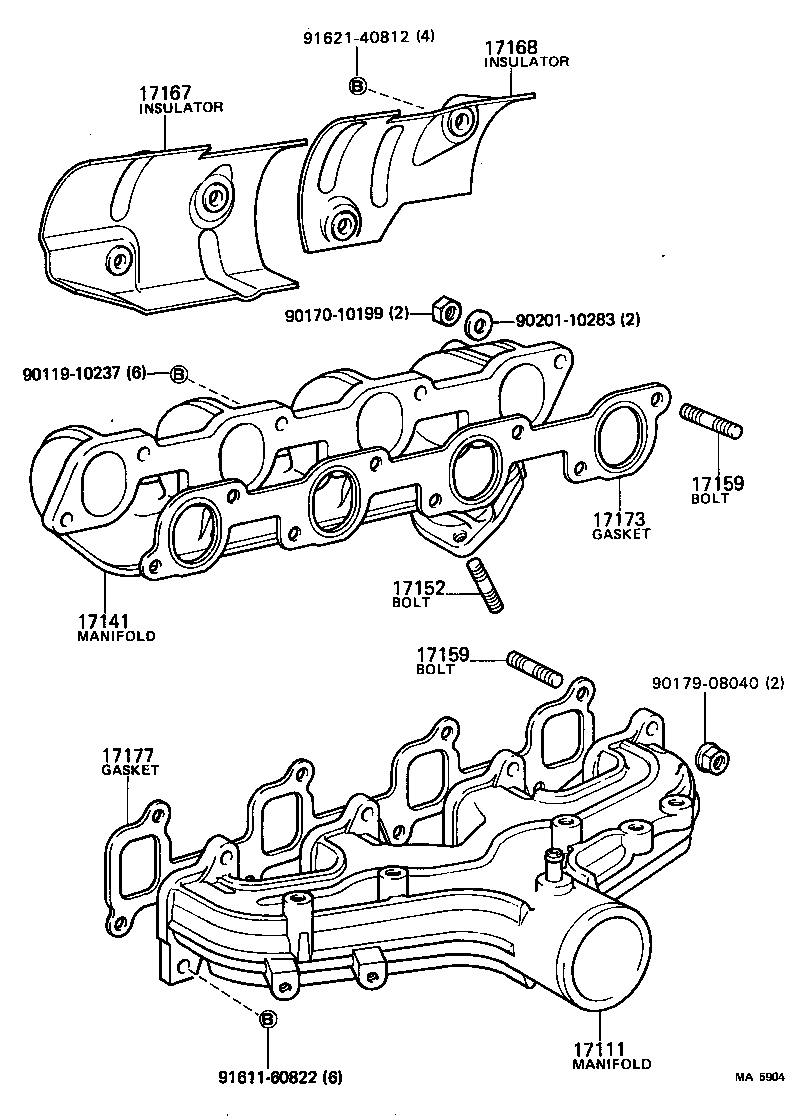 17101-35011 MANIFOLD, INTAKE product image