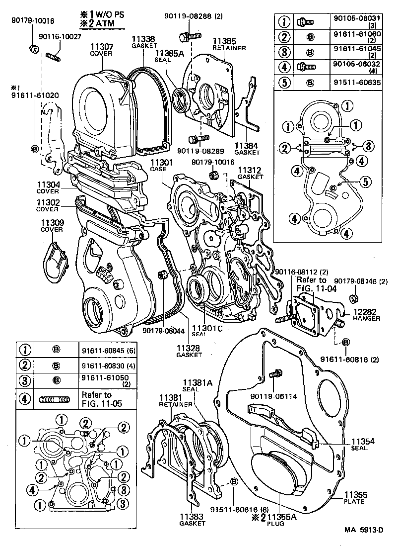 90311-42011 SEAL, OIL(FOR TIMING GEAR CASE OR TIMING CHAIN CASE) product image