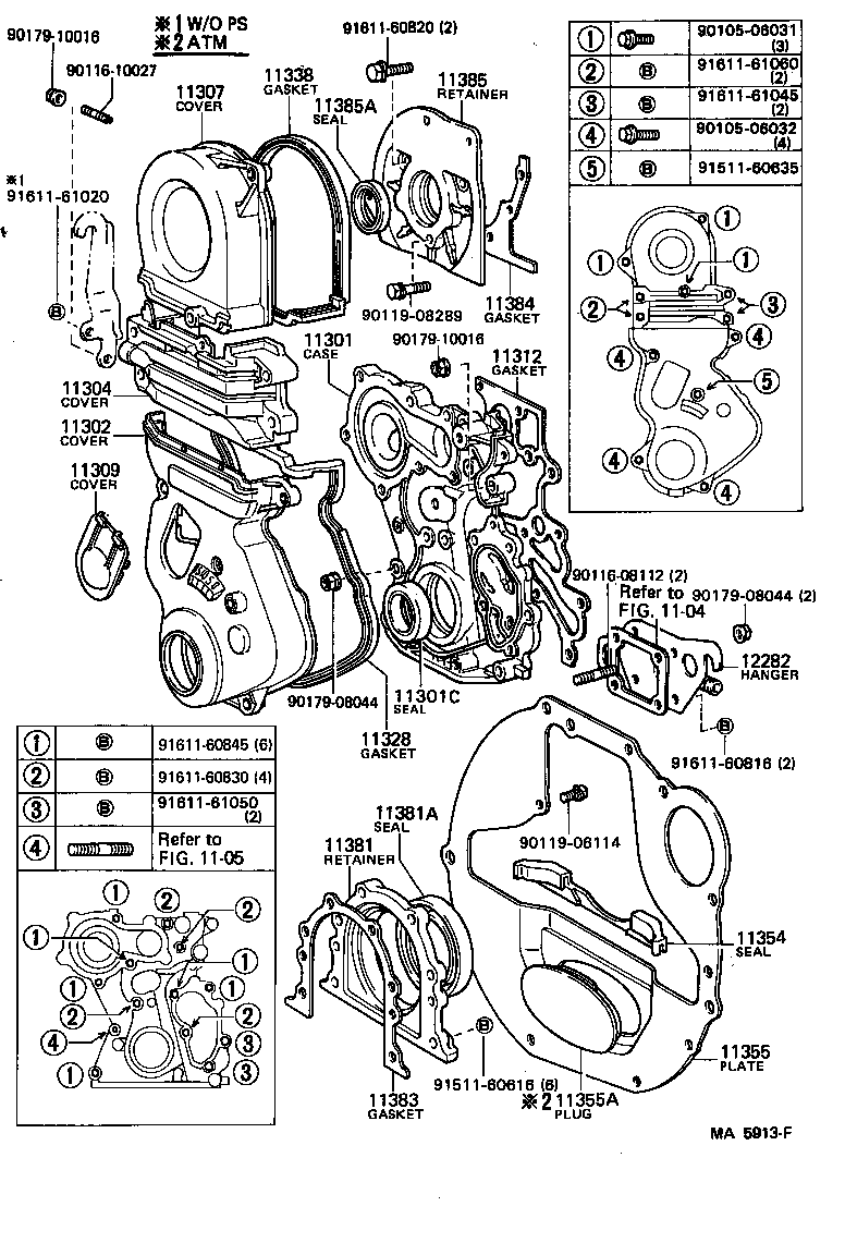 11323-88341 COVER, TIMING BELT, NO.3 product image