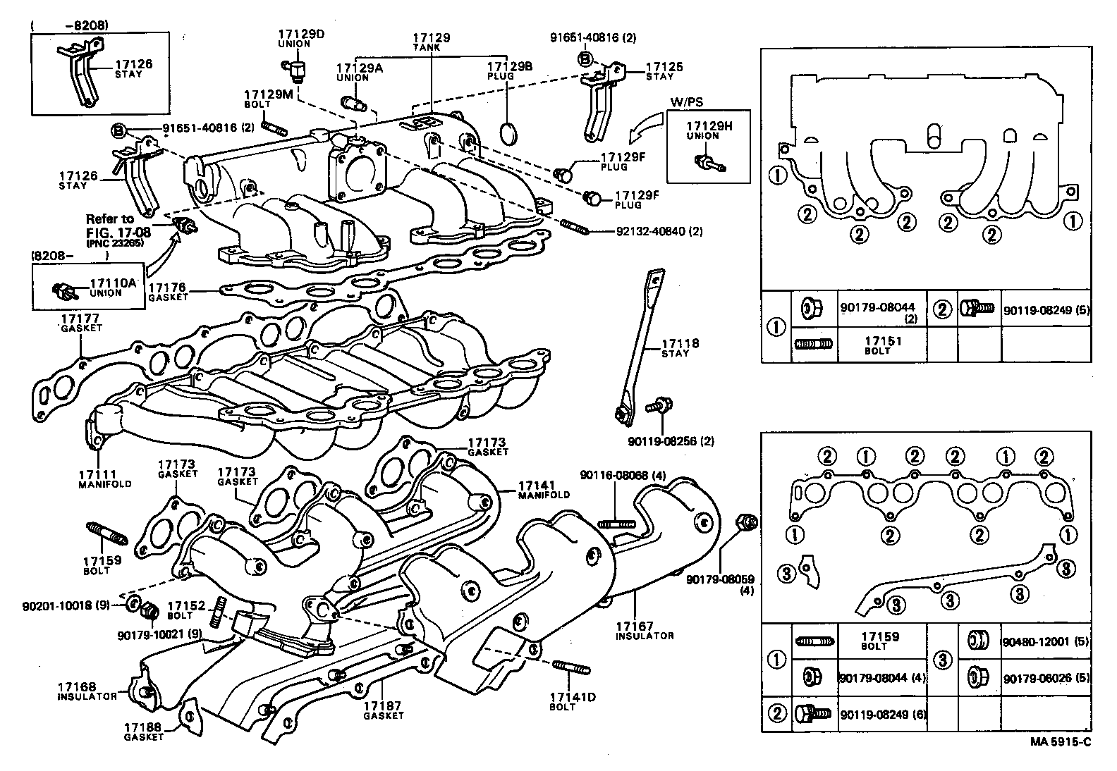 15407-54010 PIPE SUB-ASSY, TURBO OIL INLET product image