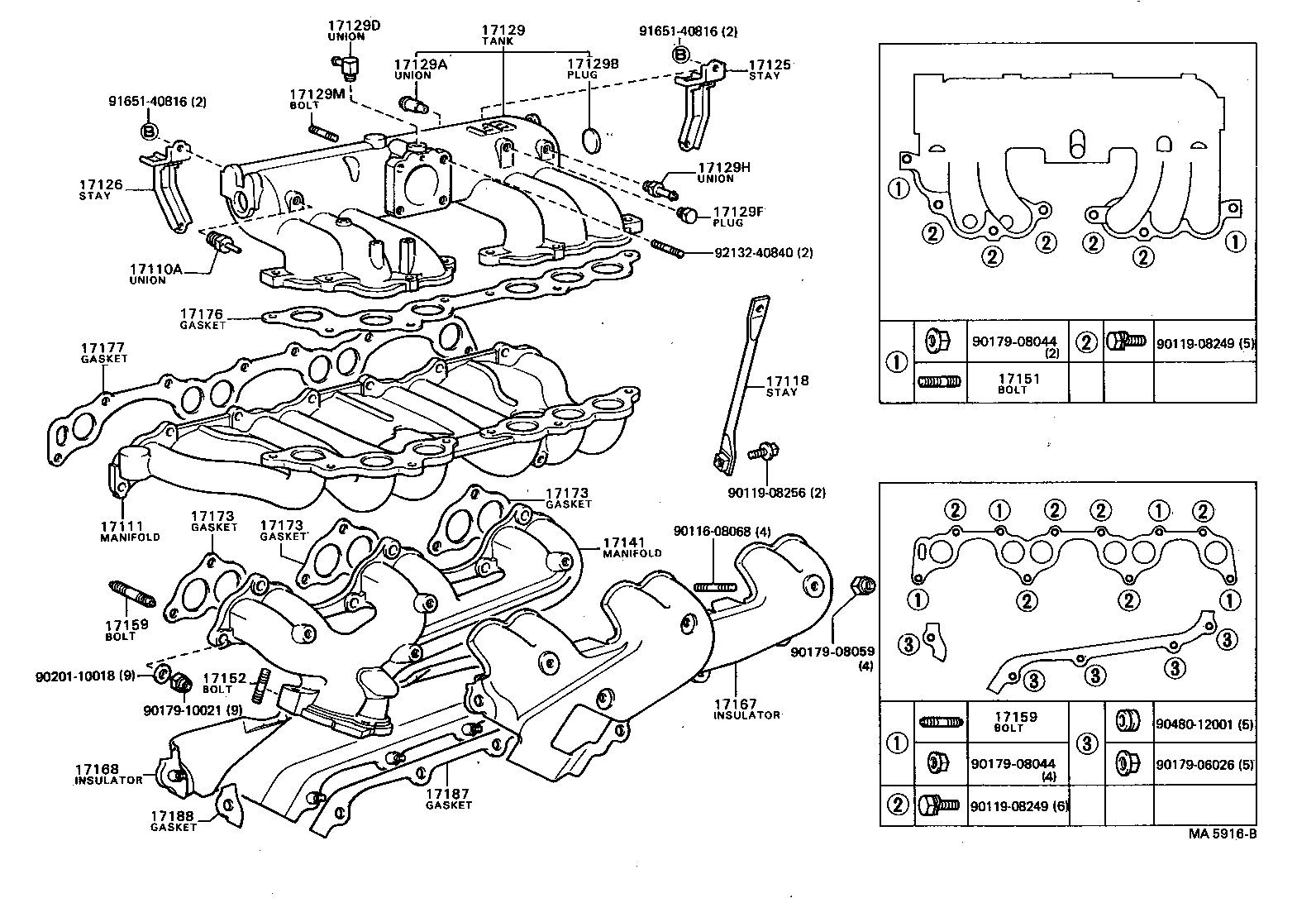 17101-54040 MANIFOLD, INTAKE product image