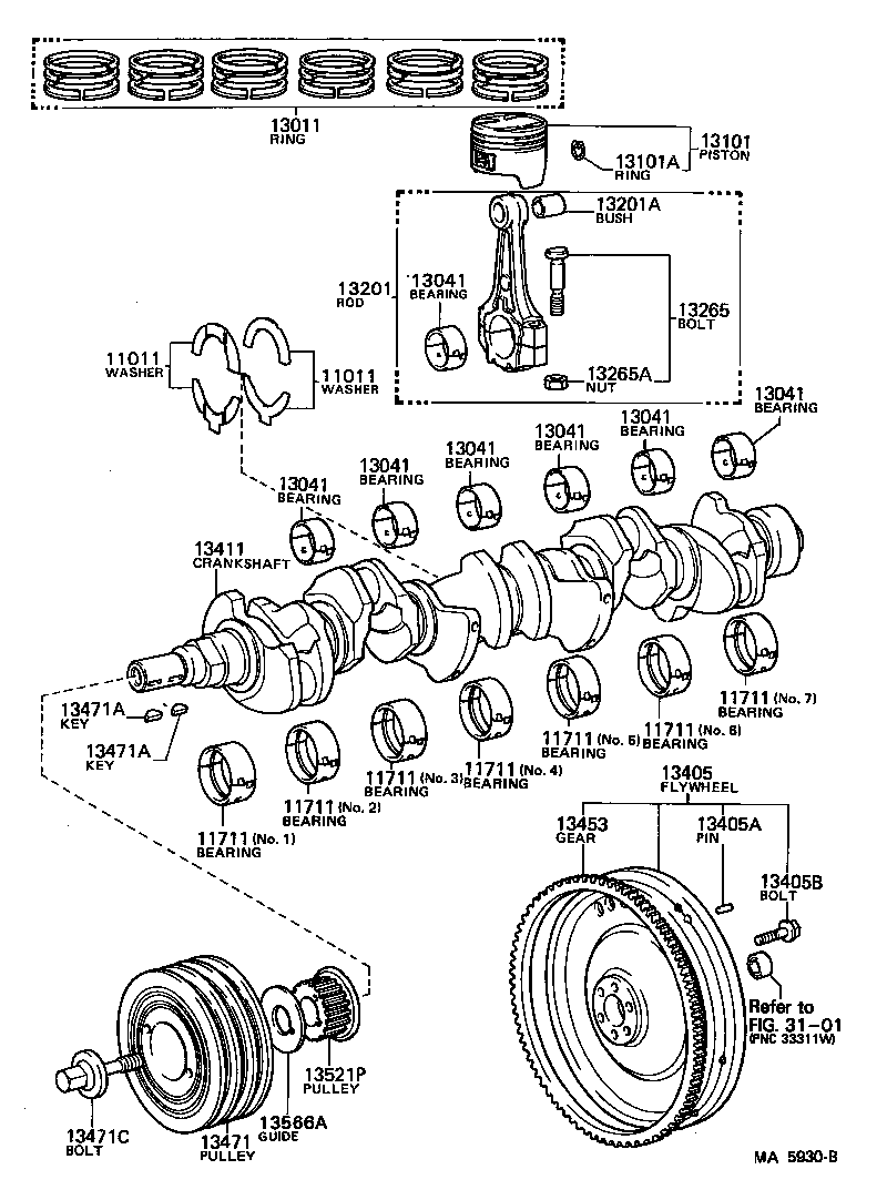 13201-79015 ROD SUB-ASSY, CONNECTING product image