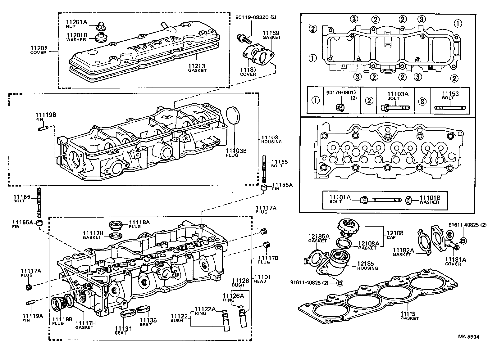 11117-63010 GASKET, CAMSHAFT HOUSING REAR COVER product image