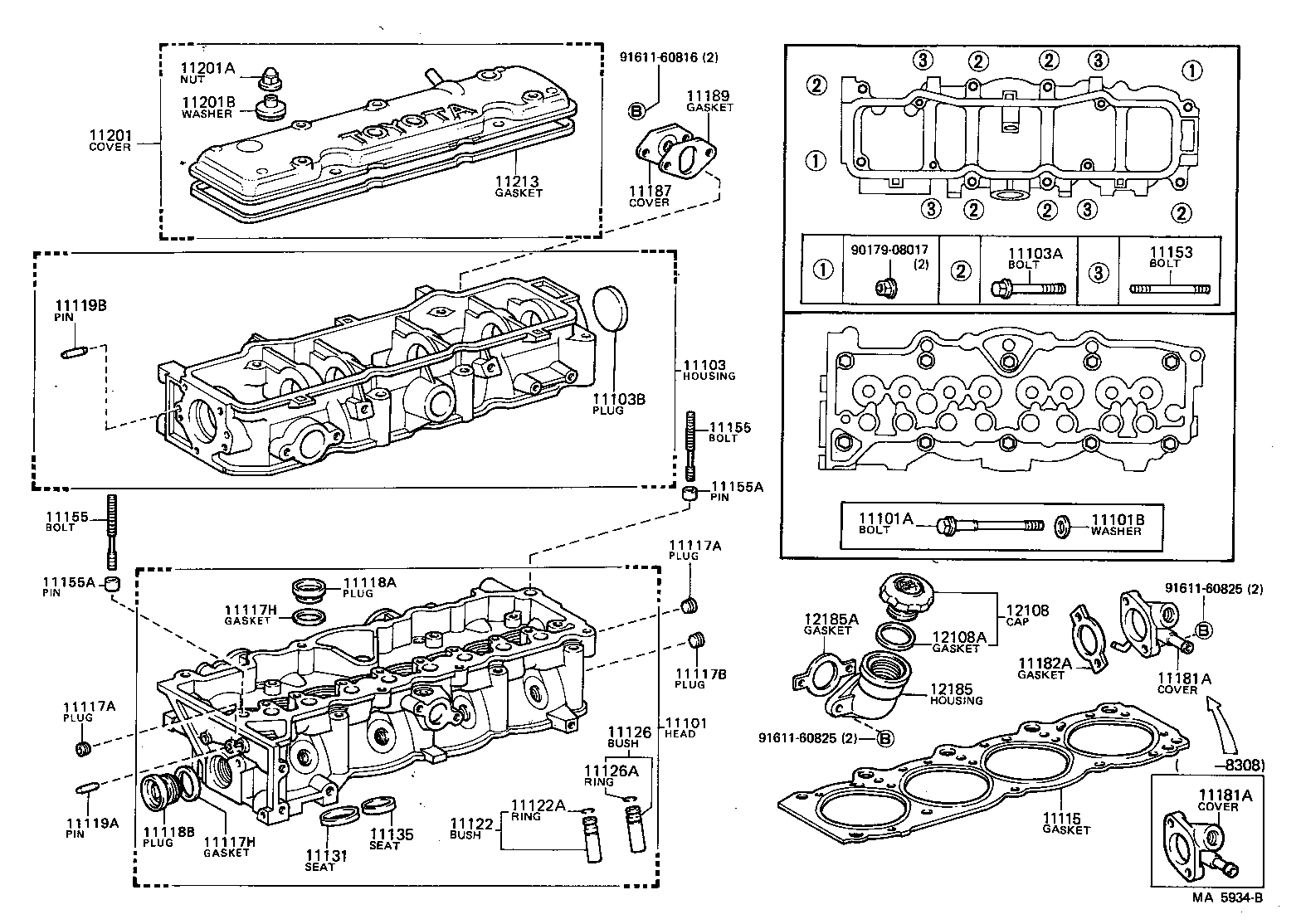 11101-49275 HEAD SUB-ASSY, CYLINDER product image