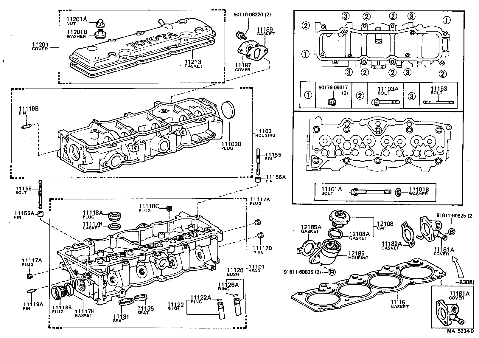 11201-29145 COVER SUB-ASSY, CYLINDER HEAD product image