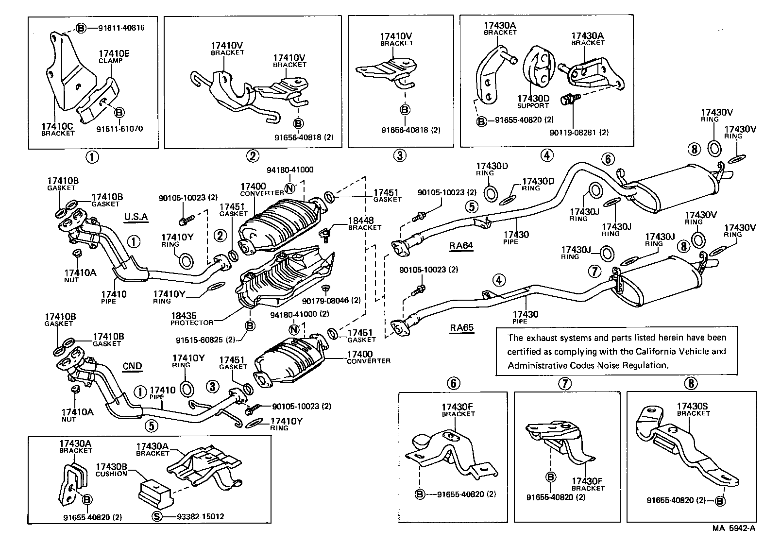 17430-35070 PIPE ASSY, EXHAUST, TAIL product image