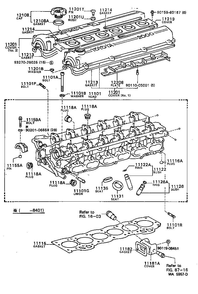 11101-49275 HEAD SUB-ASSY, CYLINDER product image