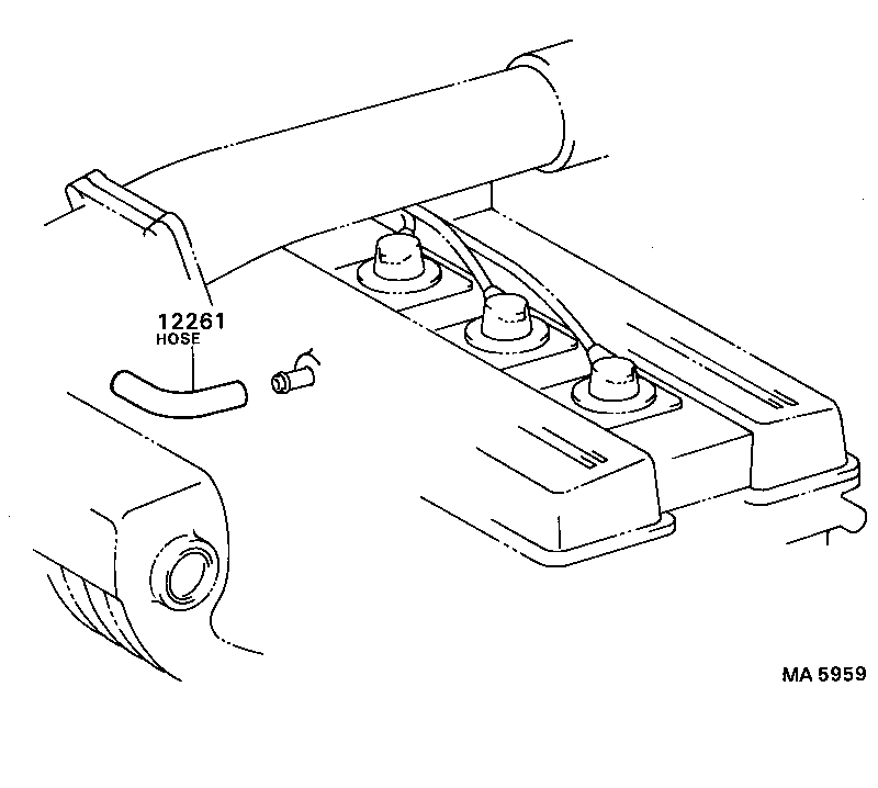 12203-41010 PIPE SUB-ASSY, VENTILATION product image