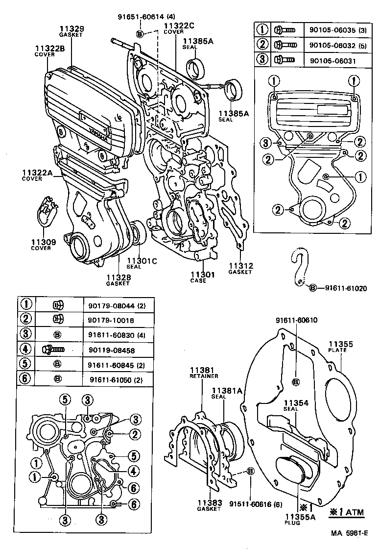 90311-42011 SEAL, OIL(FOR TIMING GEAR CASE OR TIMING CHAIN CASE) product image