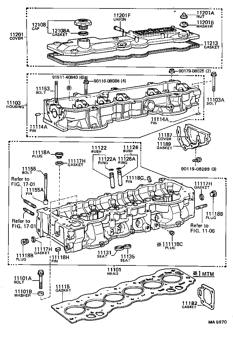 11101-54040 HEAD SUB-ASSY, CYLINDER product image