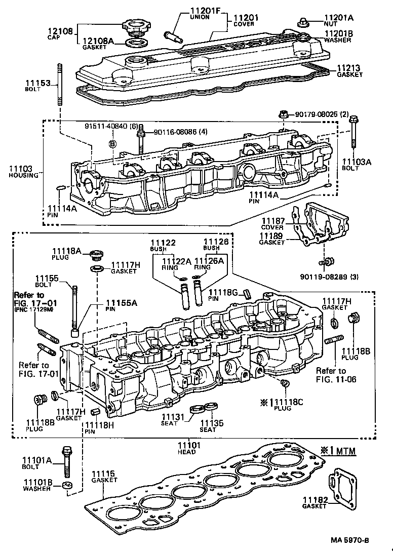 11101-54050 HEAD SUB-ASSY, CYLINDER product image