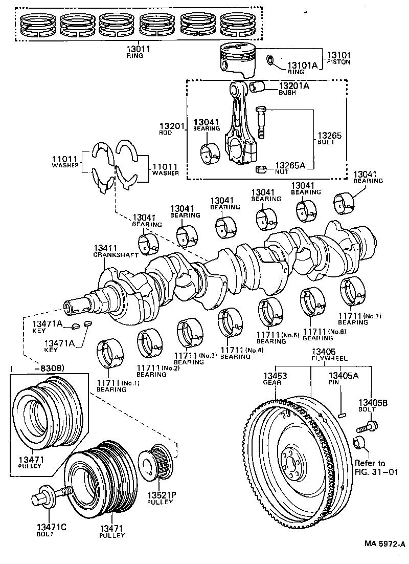 13202-54010 BEARING SET, CONNECTING ROD product image