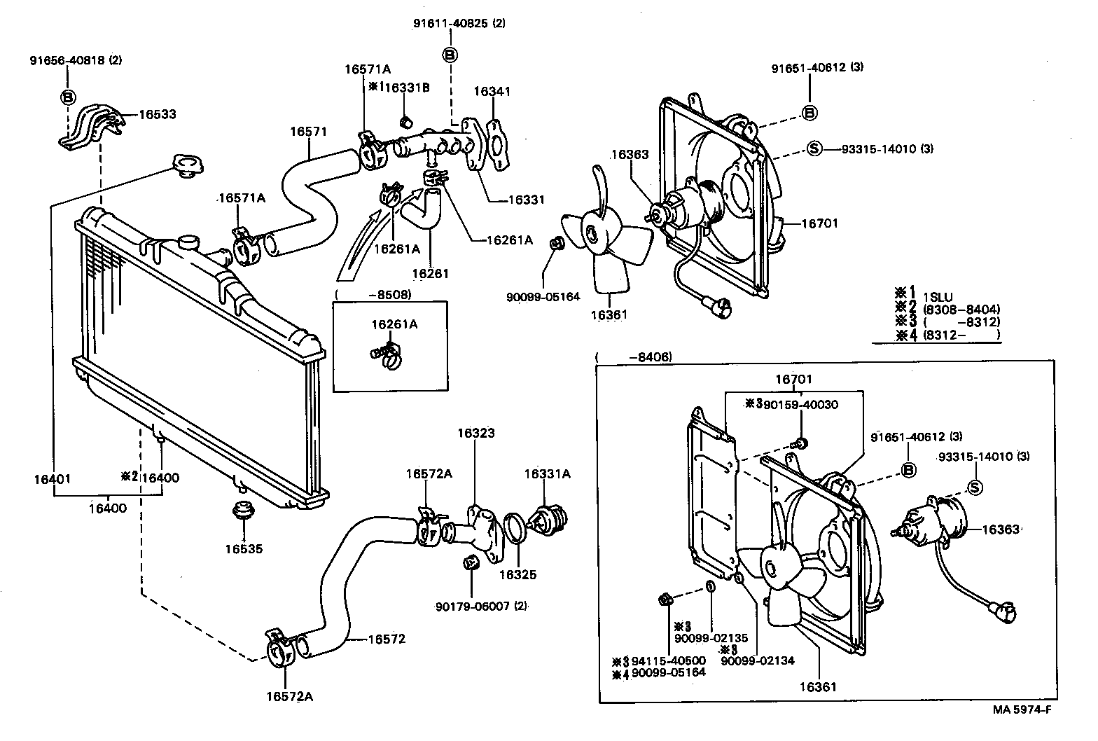 16572-74020 HOSE, RADIATOR, OUTLET product image