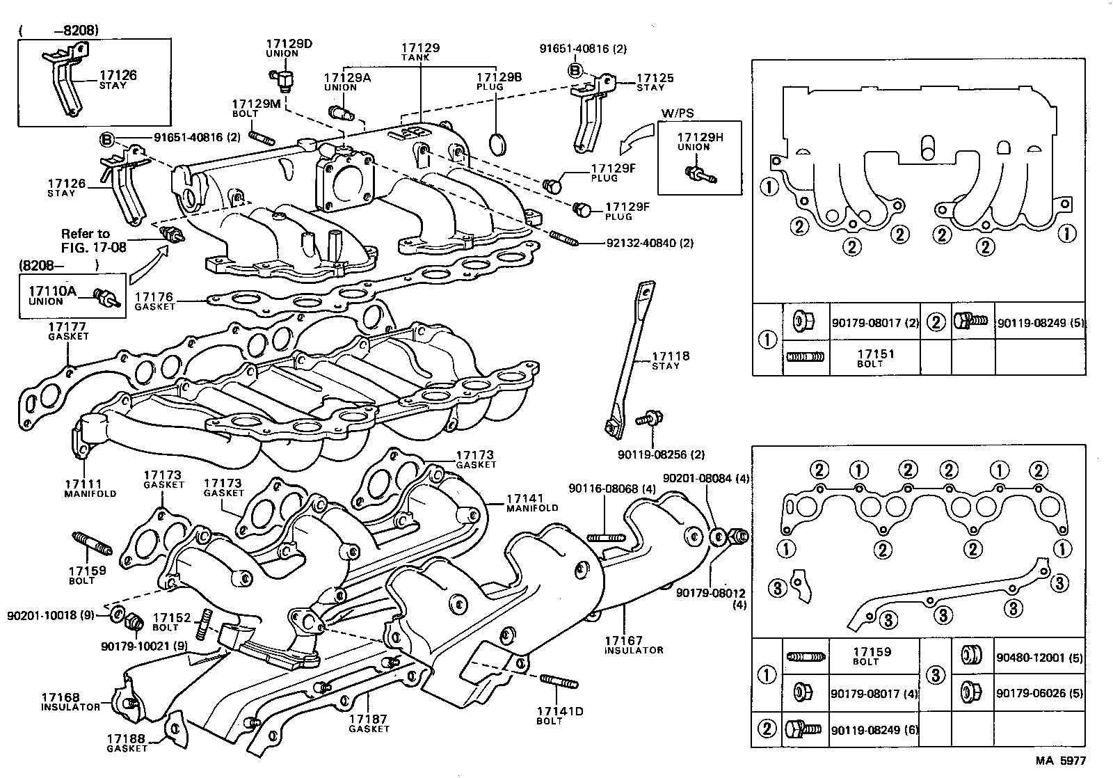 17118-70020 STAY, MANIFOLD product image