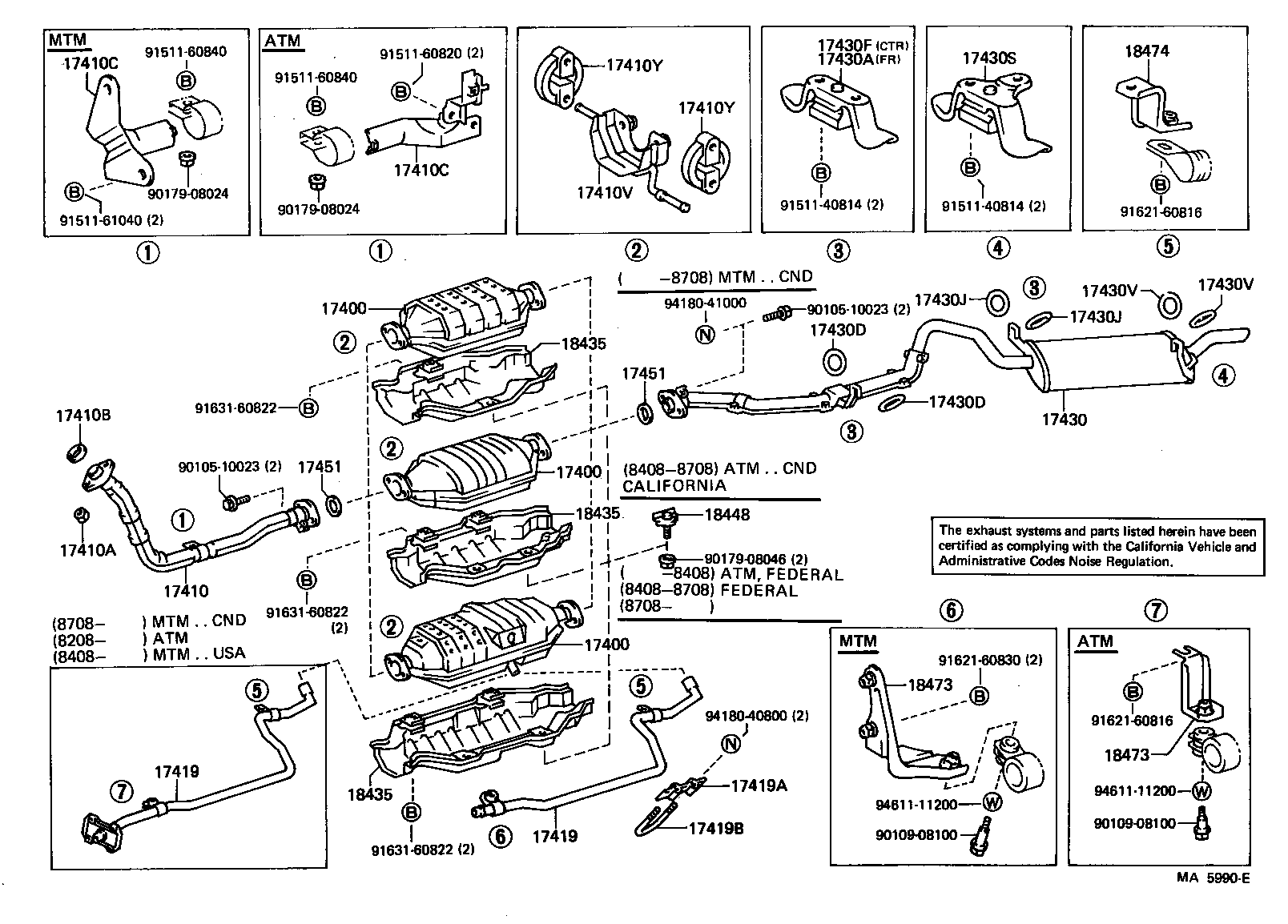 17430-15180 PIPE ASSY, EXHAUST, TAIL product image