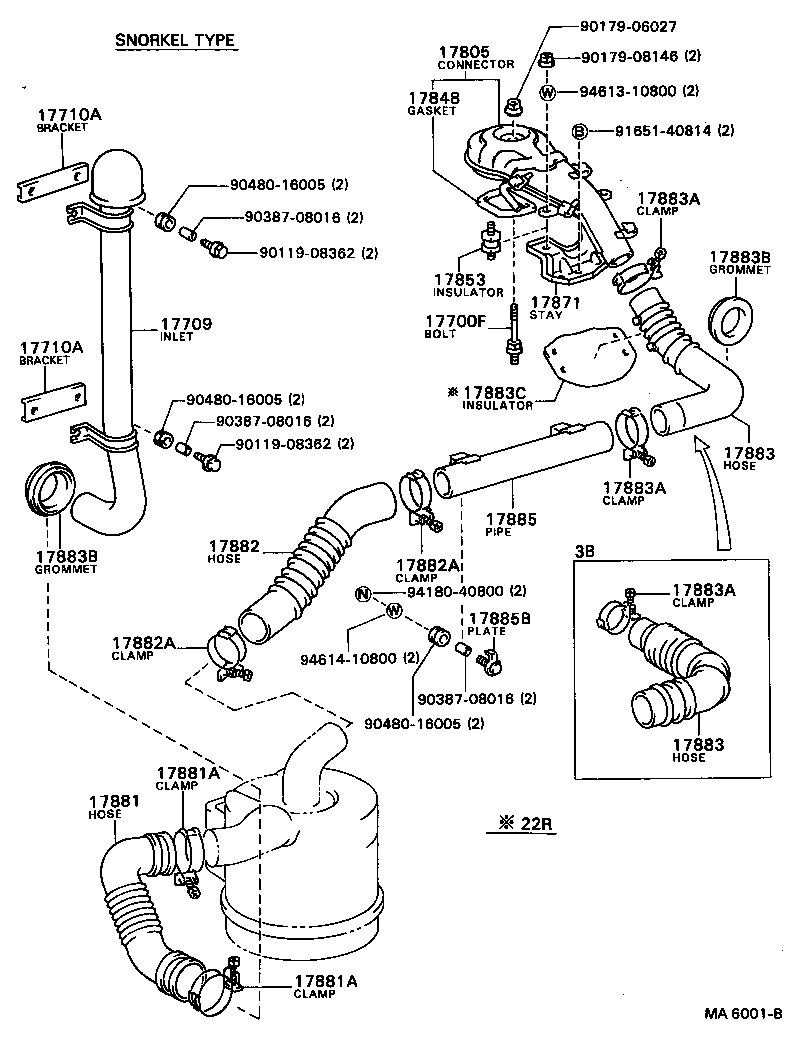 17700-58190 CLEANER ASSY, AIR product image