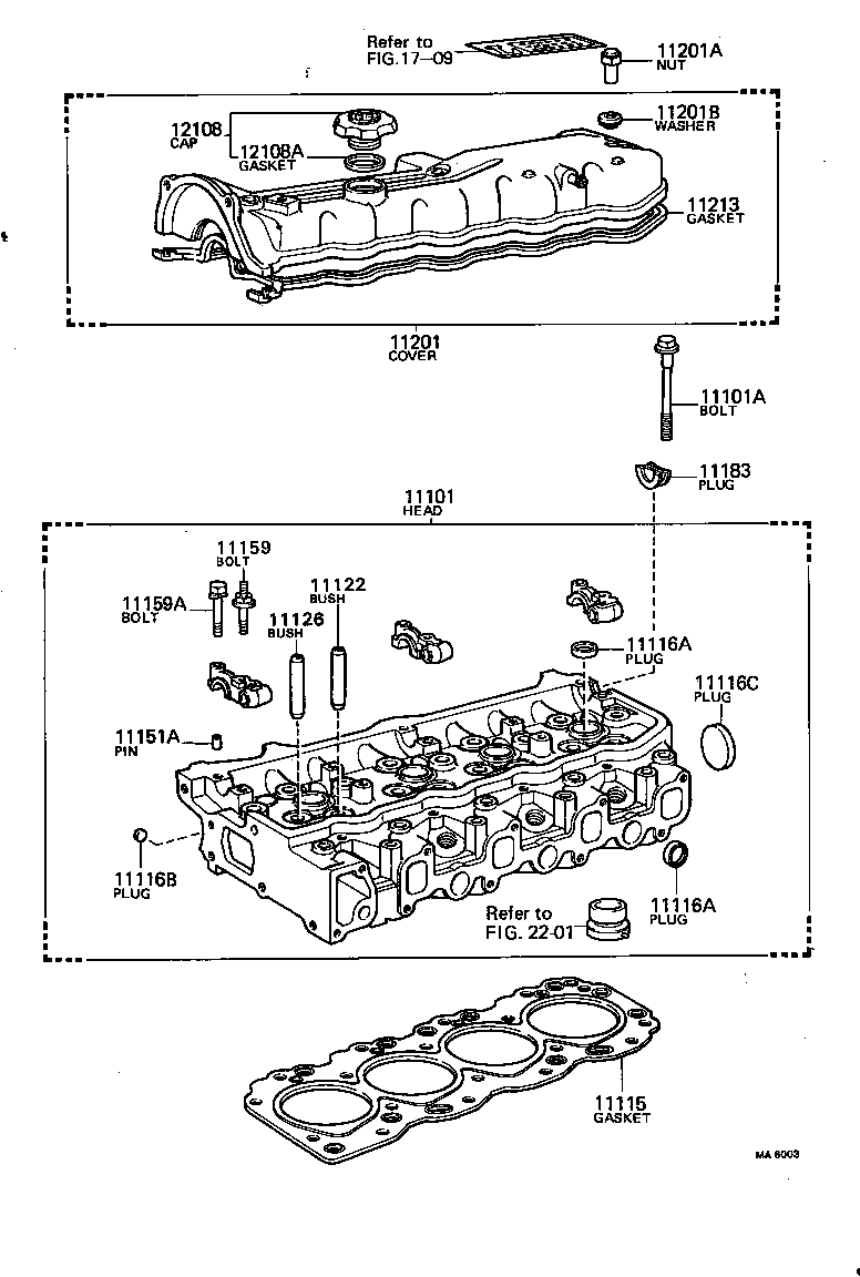 11101-54040 HEAD SUB-ASSY, CYLINDER product image
