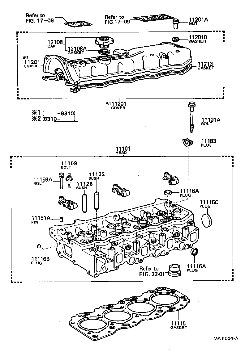 11101-39288 HEAD SUB-ASSY, CYLINDER product image