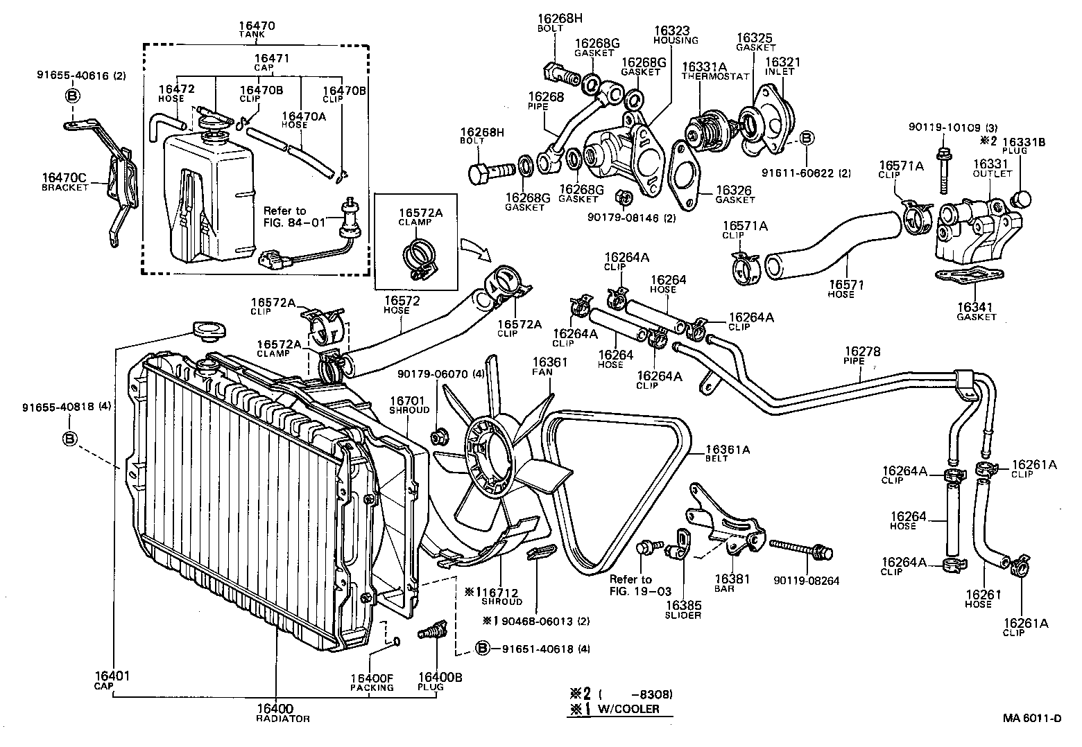 16381-35010 BAR, FAN BELT ADJUSTING product image