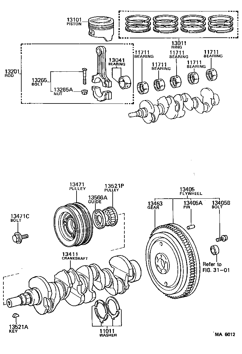 13011-16010 RING SET, PISTON product image