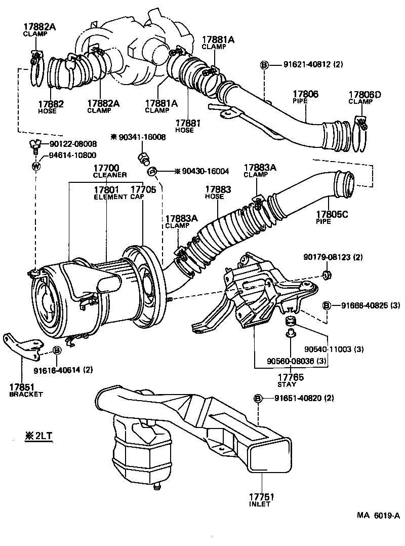 17700-44491 CLEANER ASSY, AIR product image