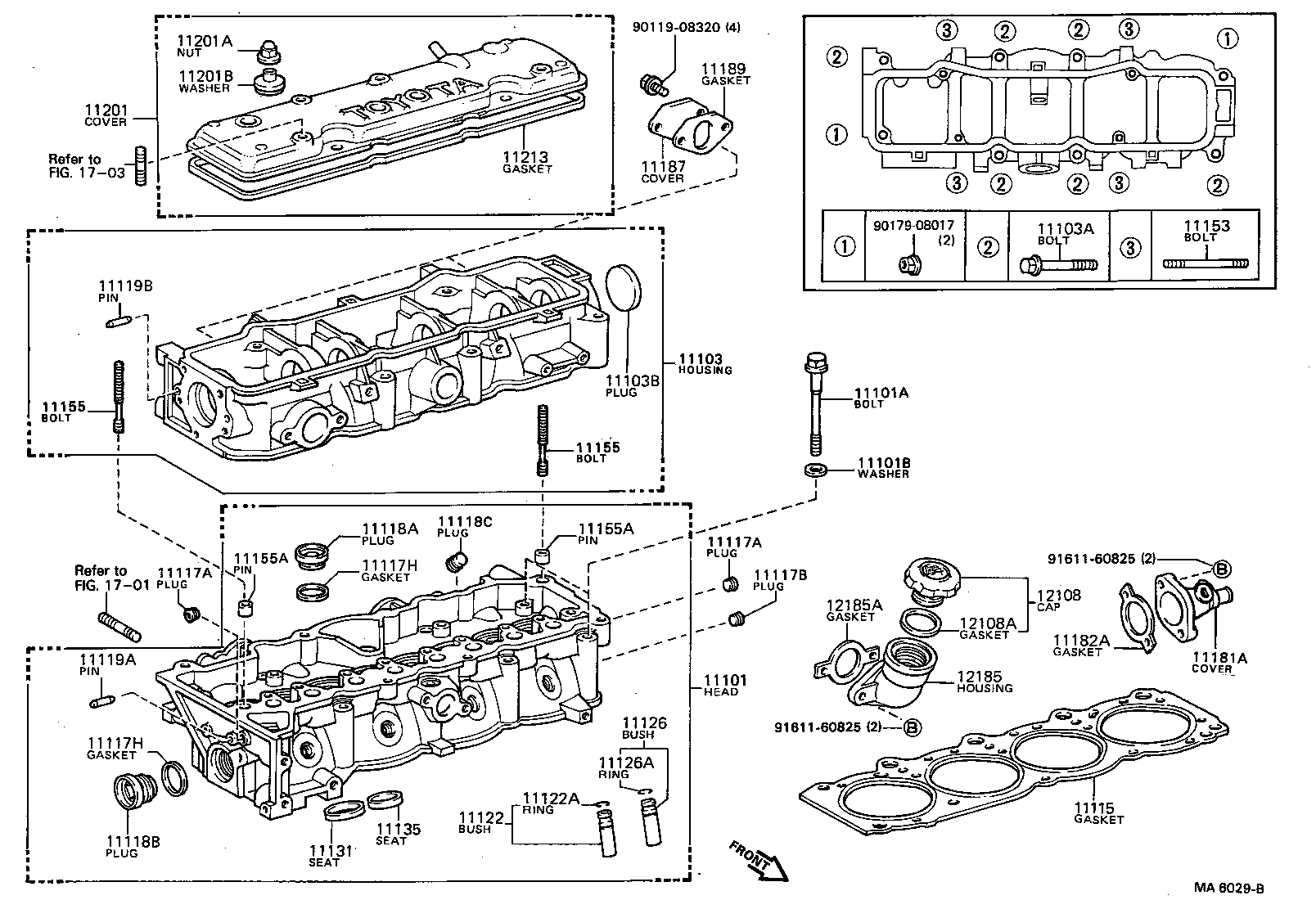 11101-69035 HEAD SUB-ASSY, CYLINDER product image