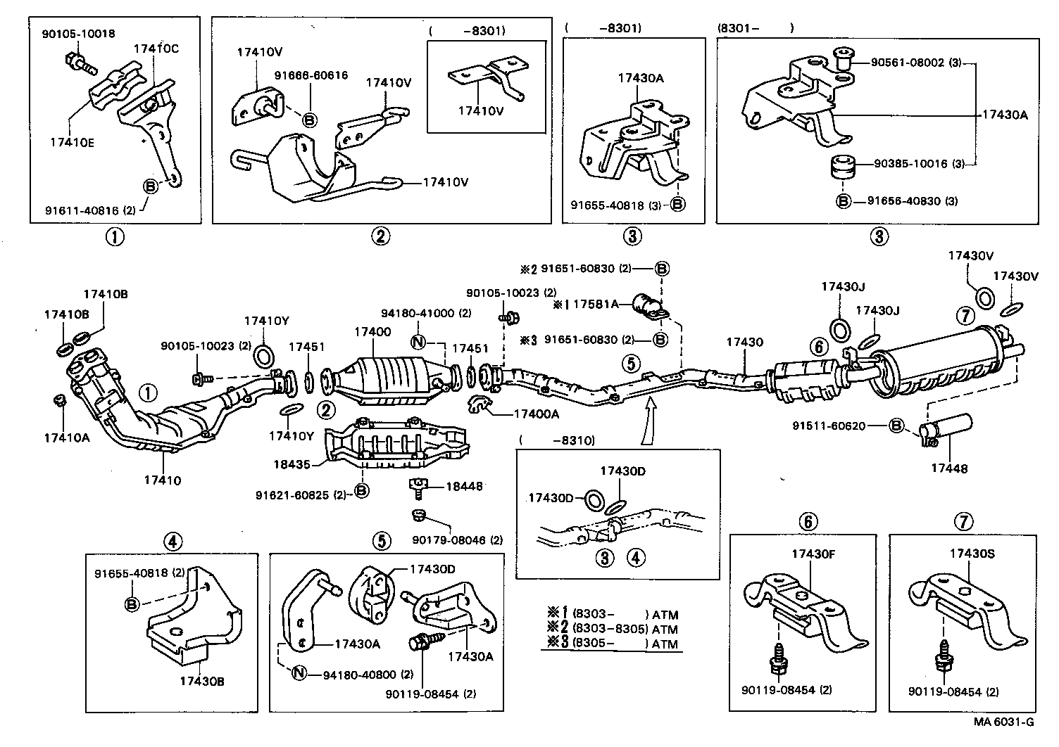17430-41290 PIPE ASSY, EXHAUST, TAIL product image