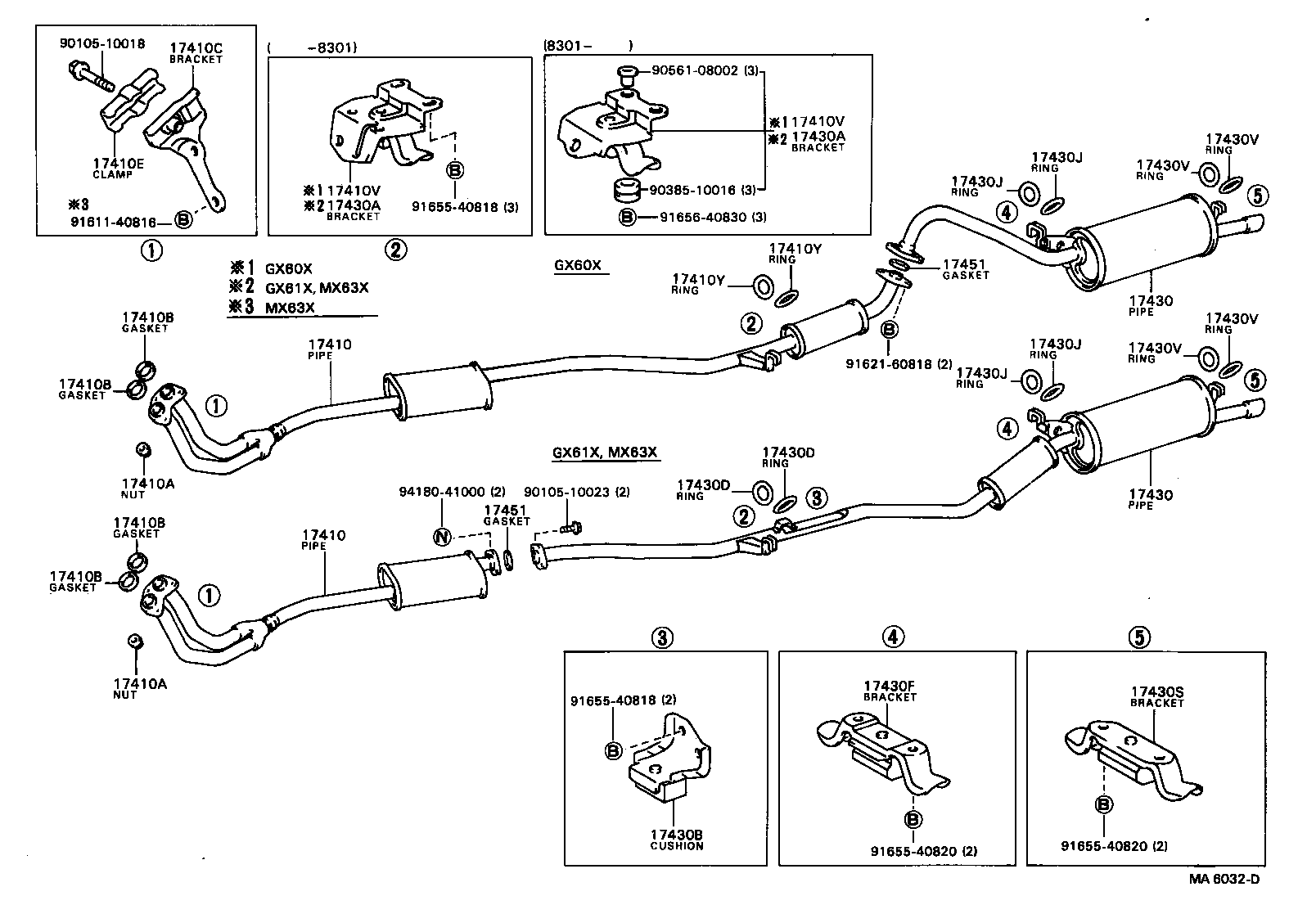 17430-70110 PIPE ASSY, EXHAUST, TAIL product image