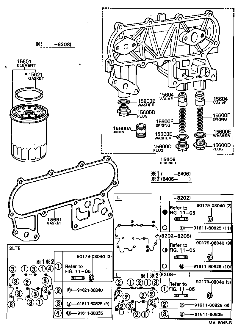 15609-54030 BRACKET SUB-ASSY, OIL FILTER product image