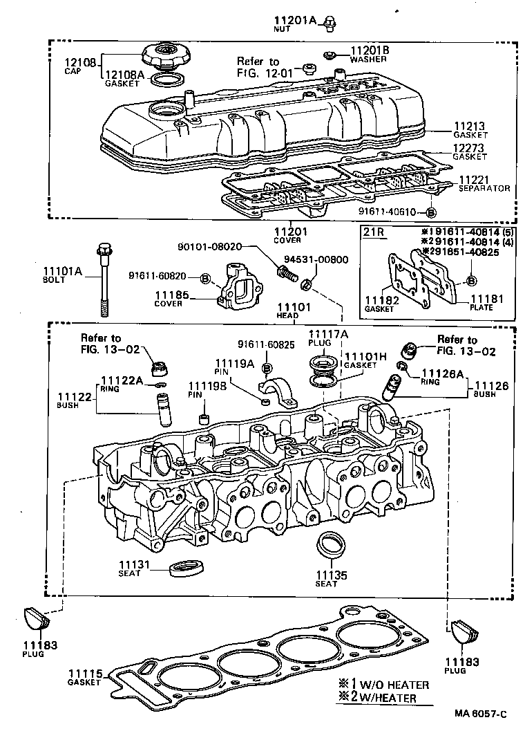11101-54040 HEAD SUB-ASSY, CYLINDER product image