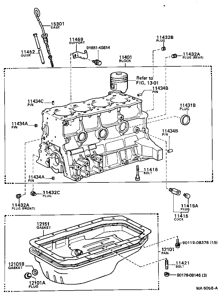 90116-08053 BOLT, STUD(FOR OIL FILTER) product image