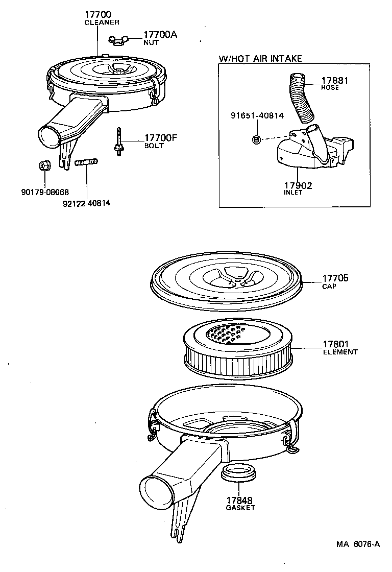 17700-24600 CLEANER ASSY, AIR product image