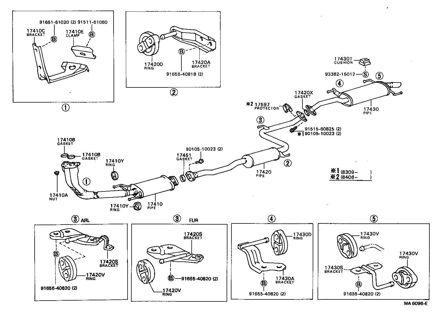 17430-63030 PIPE ASSY, EXHAUST, TAIL product image