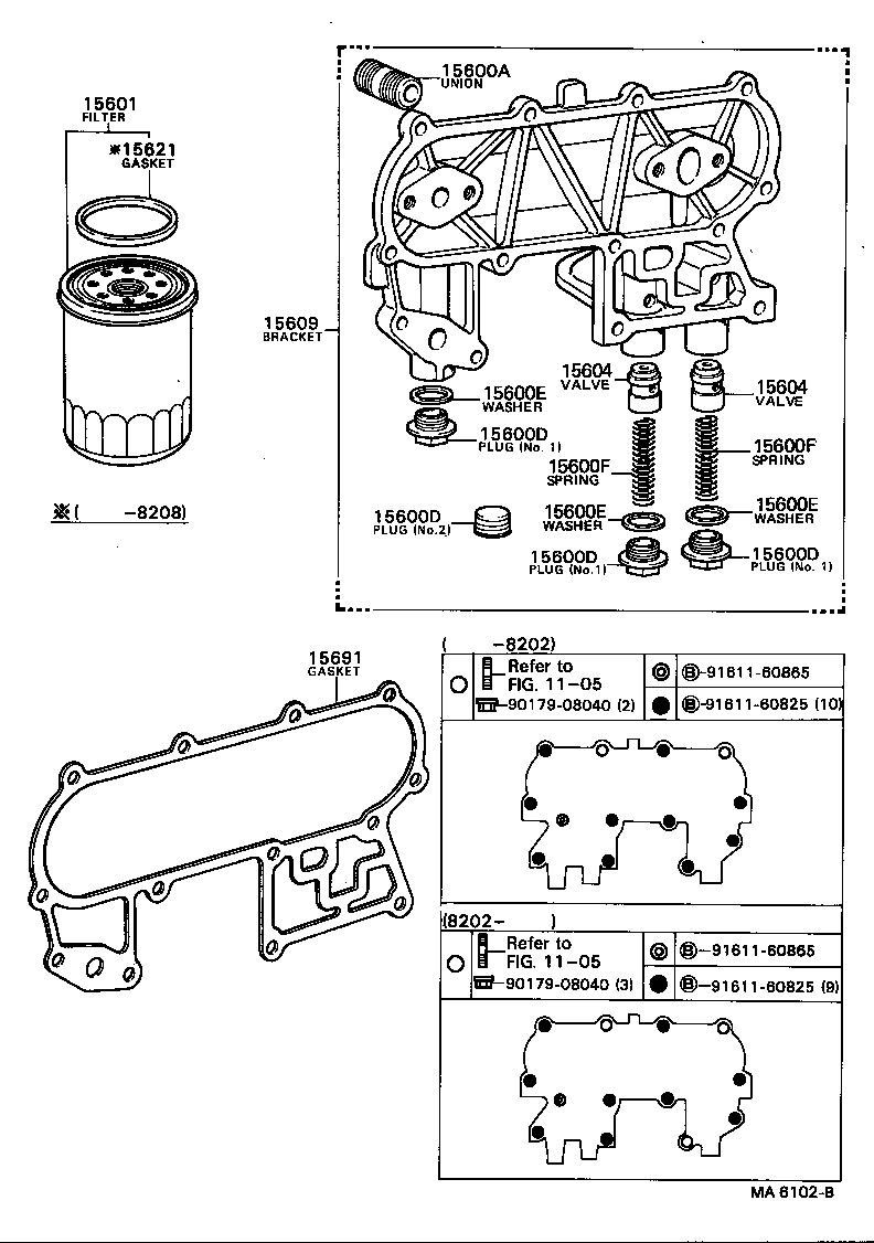 15691-54020 GASKET, OIL FILTER product image