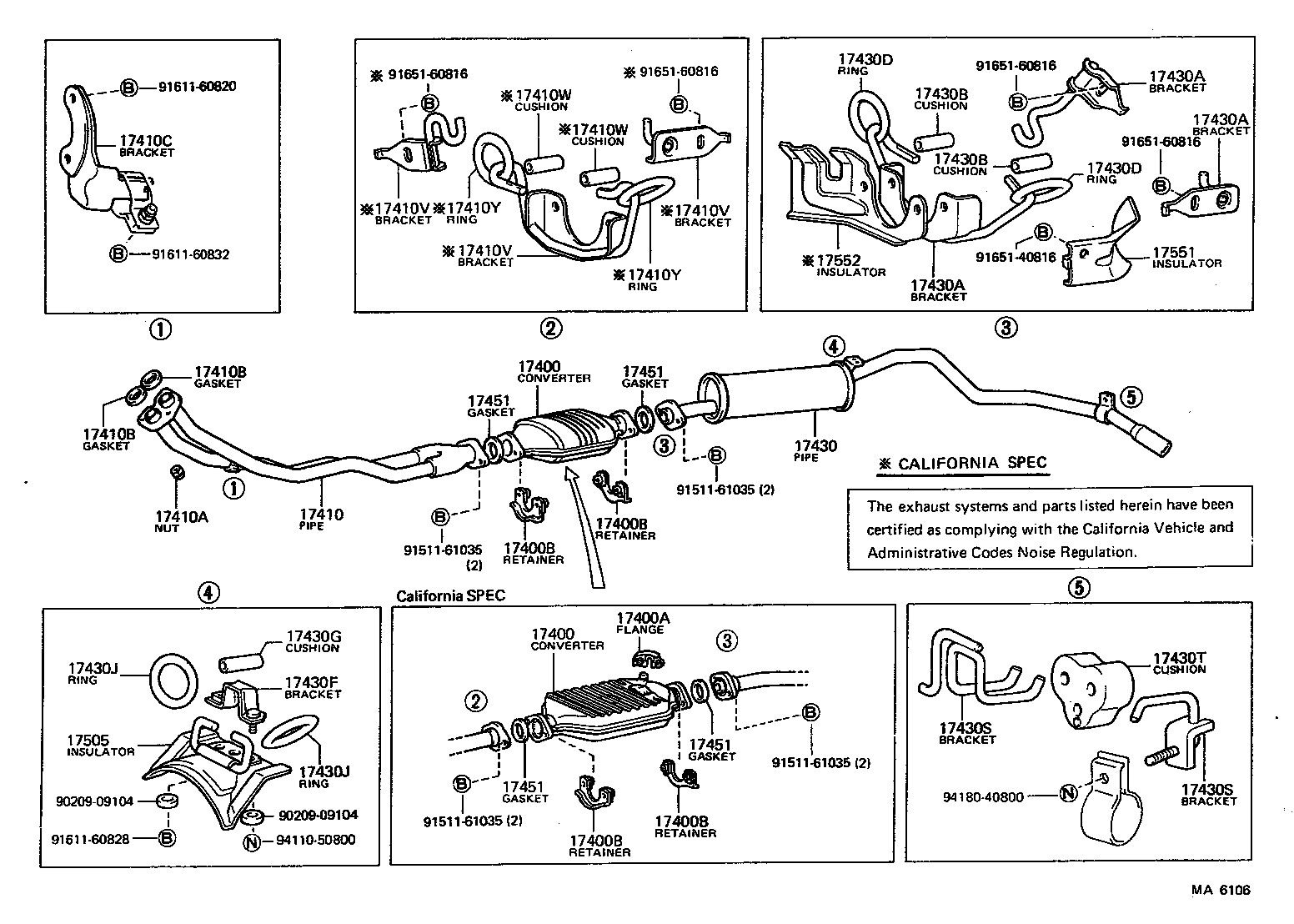 17430-38390 PIPE ASSY, EXHAUST, TAIL product image