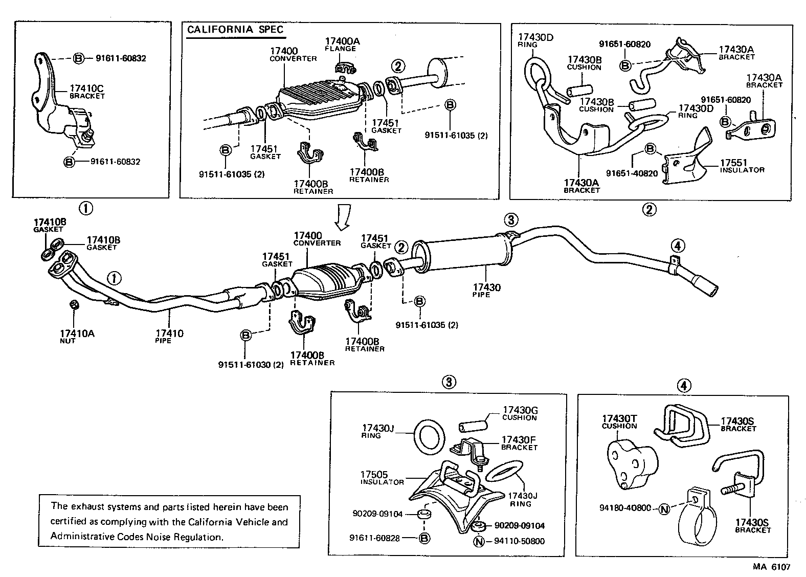 17430-38390 PIPE ASSY, EXHAUST, TAIL product image