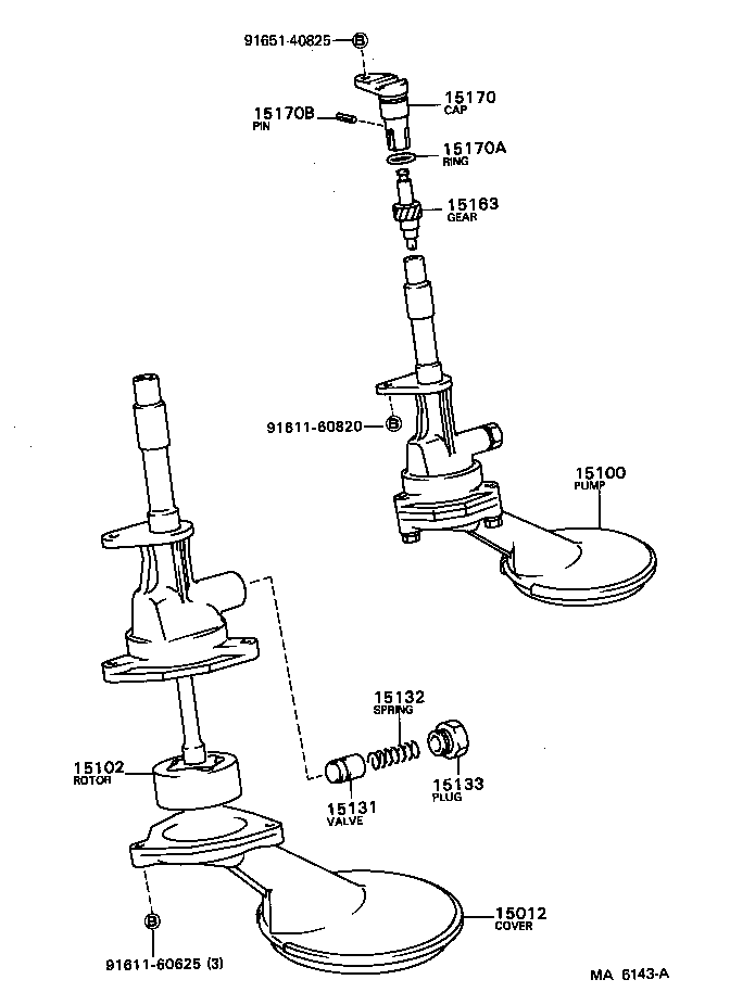 15102-88280 ROTOR SET, OIL PUMP product image