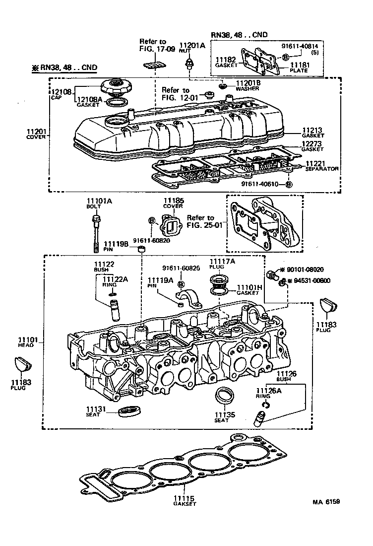 11101-39386 HEAD SUB-ASSY, CYLINDER product image