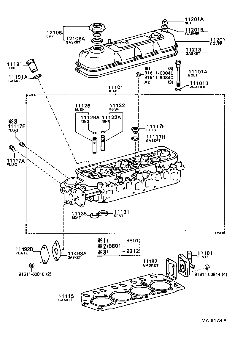 11101-72010 HEAD SUB-ASSY, CYLINDER product image