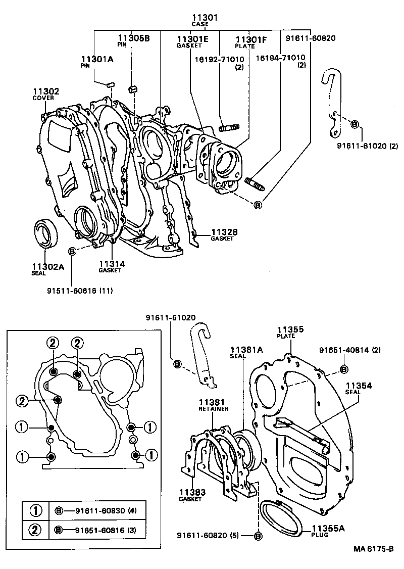 90311-80008 SEAL, ENGINE REAR OIL product image