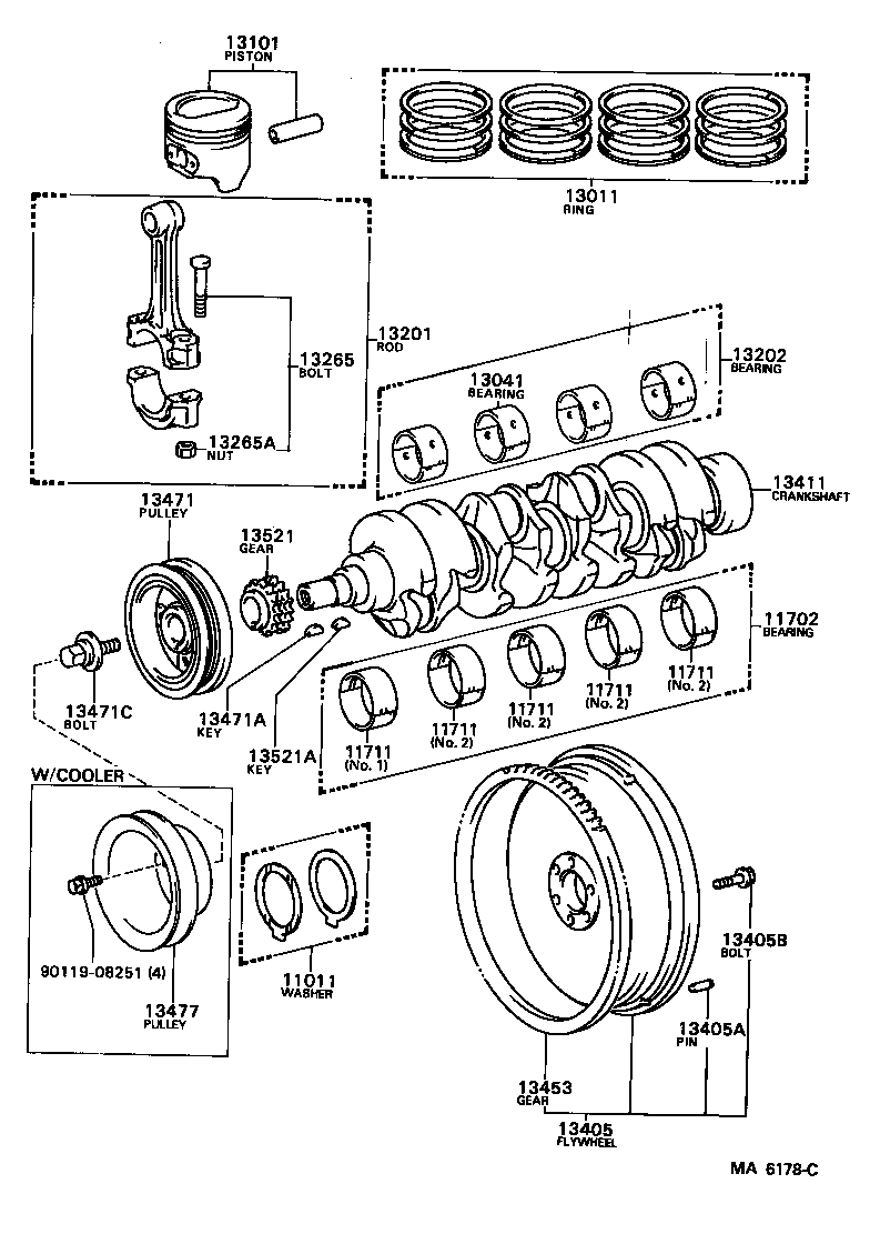 13015-71060 RING SET, PISTON product image